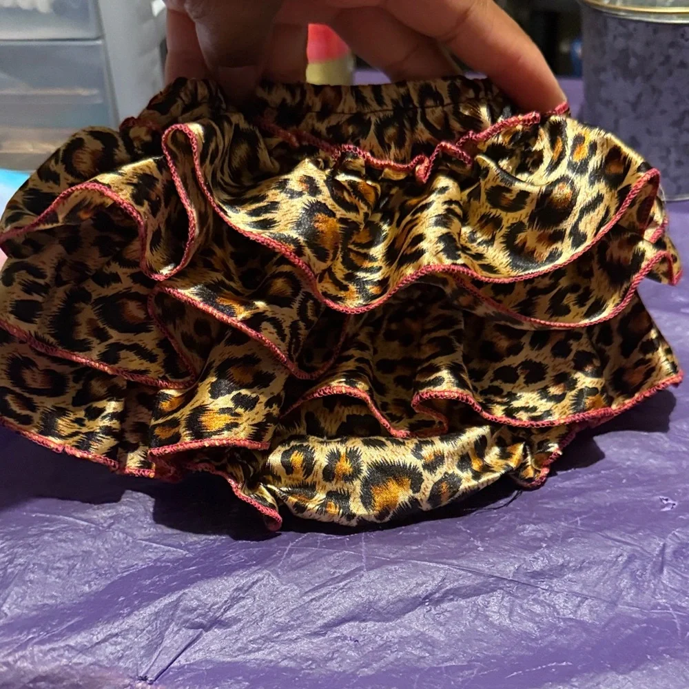 Leopard Print Ruffled diaper cover 🐆 💕🥰